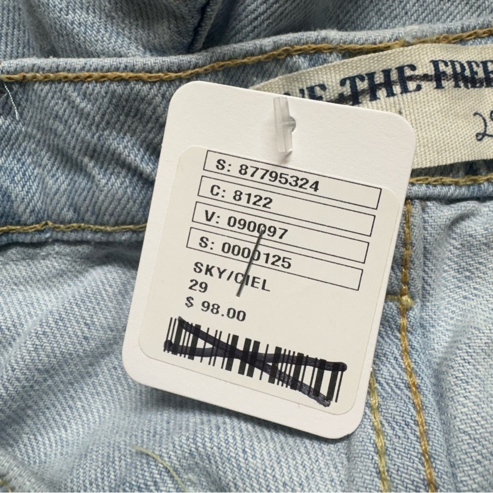 NWT Free People Tinsley Baggy High Rise Jeans Denim Wide Leg We The Free Ripper - Picture 5 of 14